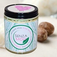 With raw, unrefined shea butter as the primary ingredient, our all natural shea whipped body butter is rich and highly effective in hydrating and moisturizing the skin. It is the ideal choice for after bath skincare, requiring only a small amount for maximum benefits. Lightly scented with the calming scent of lavender. 