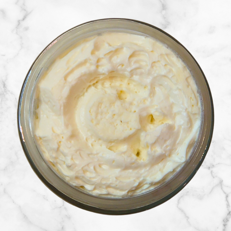 With raw, unrefined shea butter as the primary ingredient, our shea whipped body butter is rich and highly effective in hydrating and moisturizing the skin. It is the ideal choice for after bath skincare, requiring only a small amount for maximum benefits. Features a simply delicious scent of salted caramel frappé.