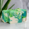 This ultra hydrating plant-based soap bar has a fresh, clean scent. Made with aloe vera juice and 25% shea butter, it is deeply nourishing and very soothing to the skin.